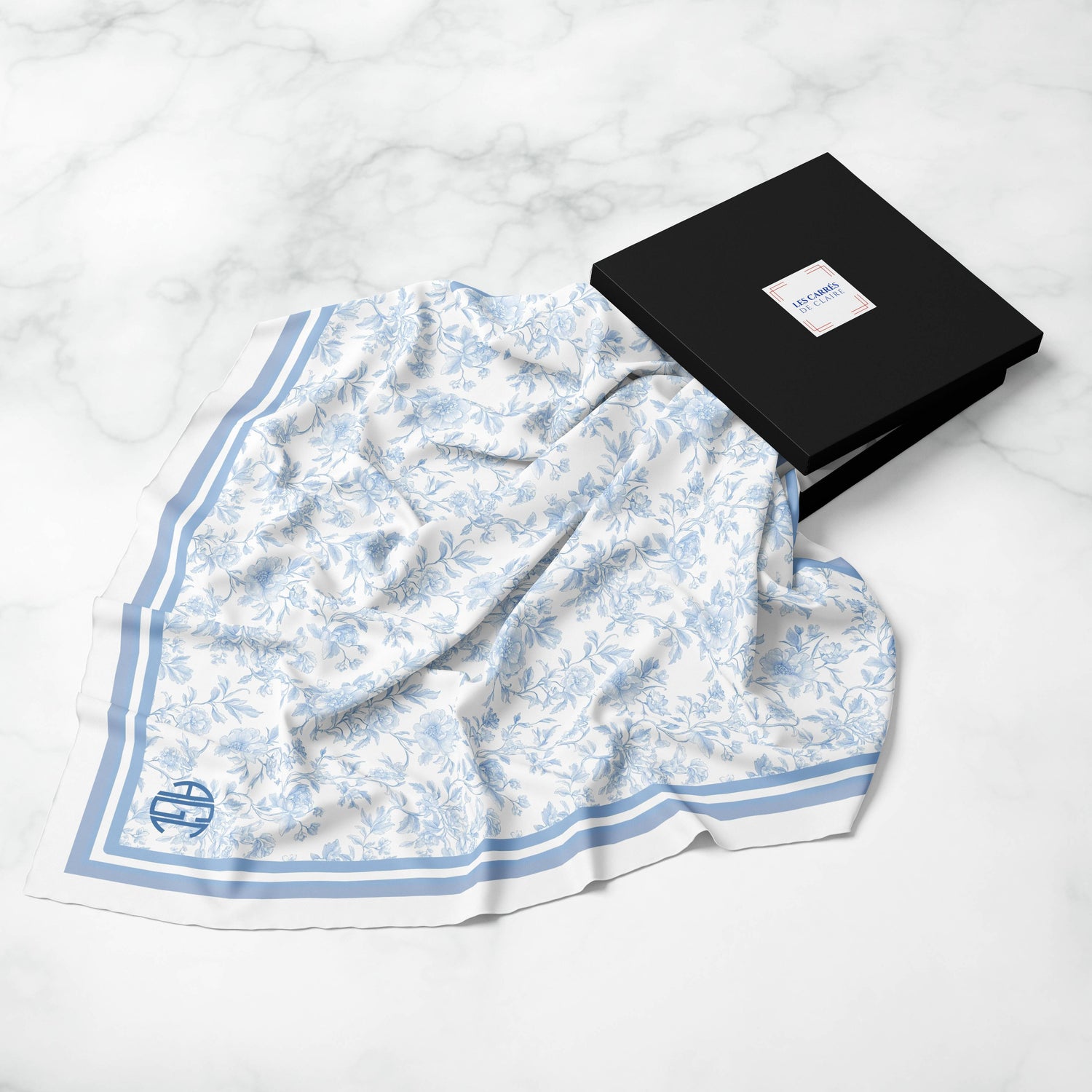 Personalized Silk Squares - Monogrammed scarves