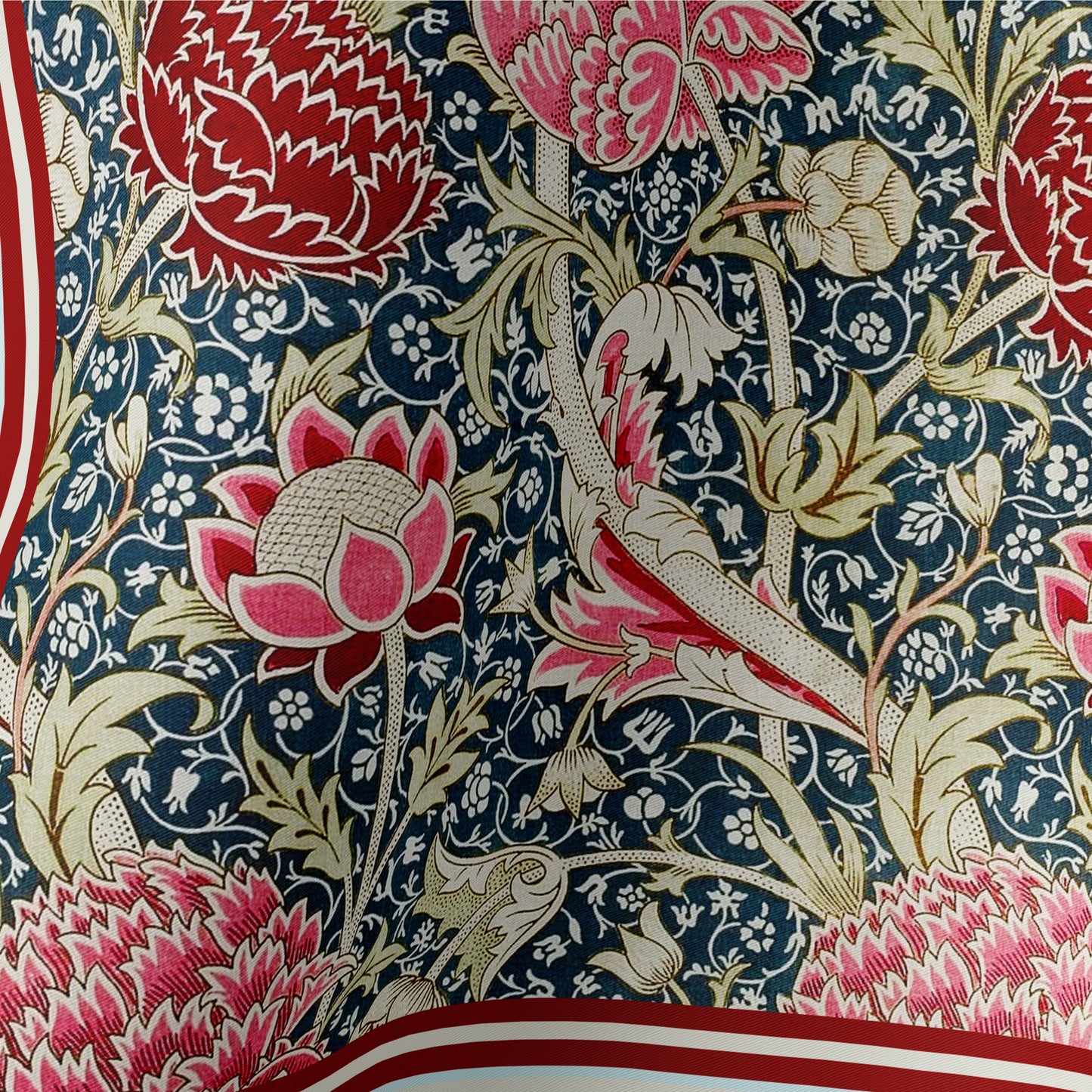 William Morris Botanical Silk Square Scarf