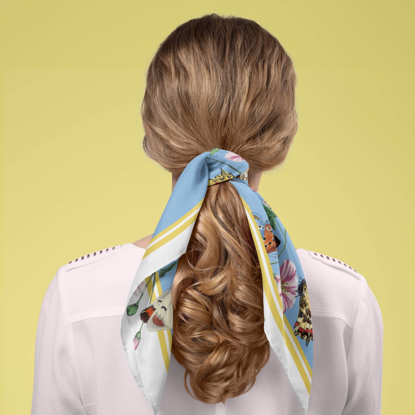 The Butterfly Escape Silk Square Scarf