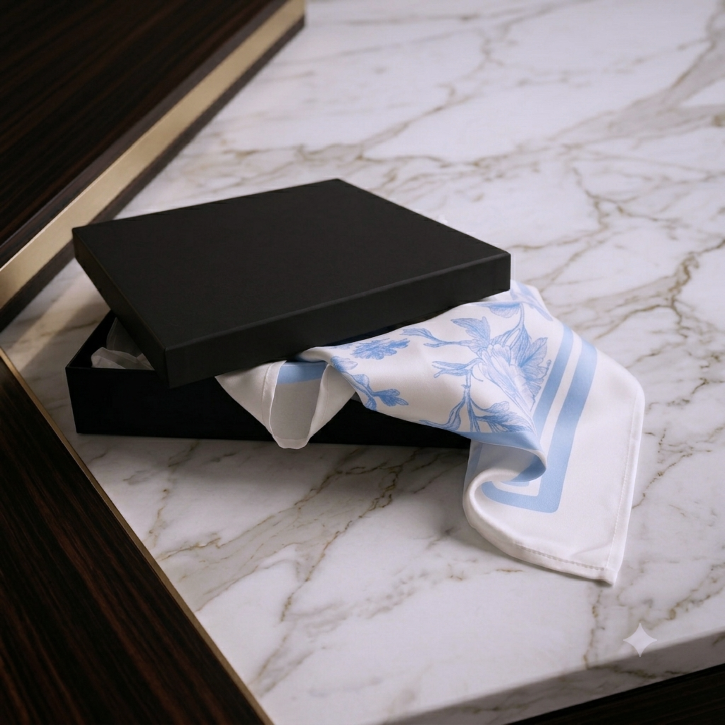 Custom Monogram Silk Scarf