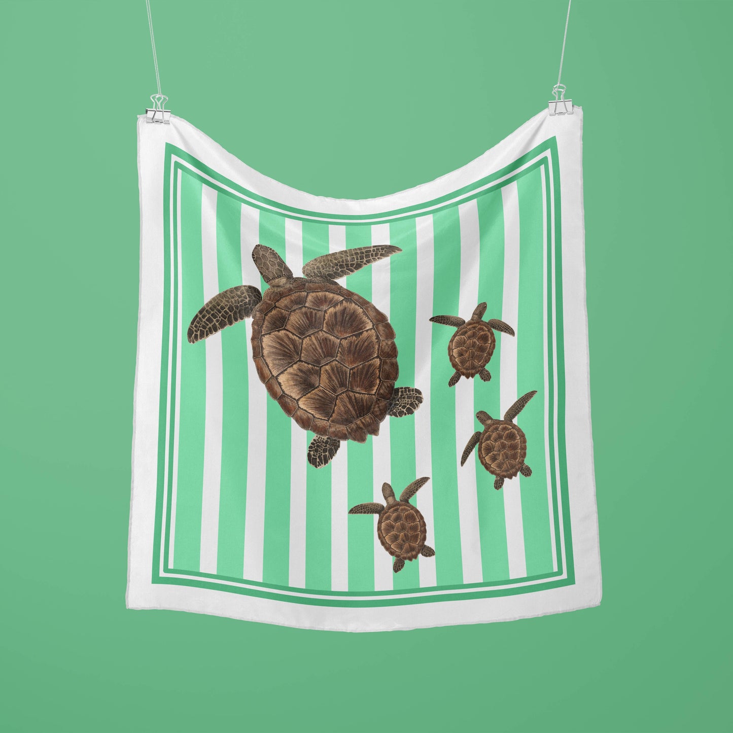 tortoise silk square scarf
