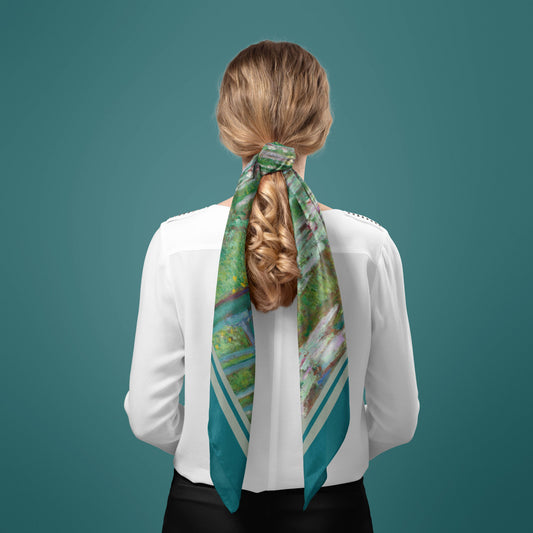 The Nympheas by Monet Silk Square Scarf