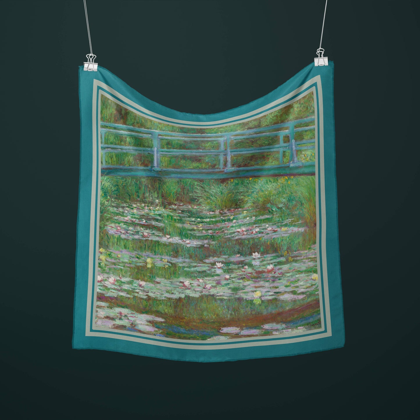 The Nympheas by Monet Silk Square Scarf