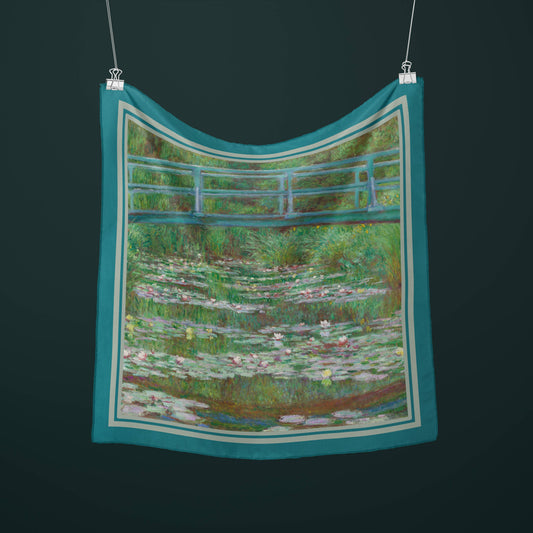 The Nympheas by Monet Silk Square Scarf